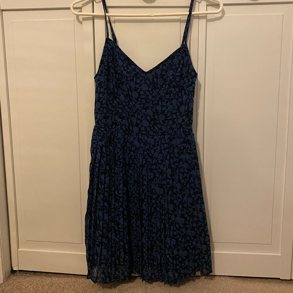 Hollister Navy Blue Floral Dress